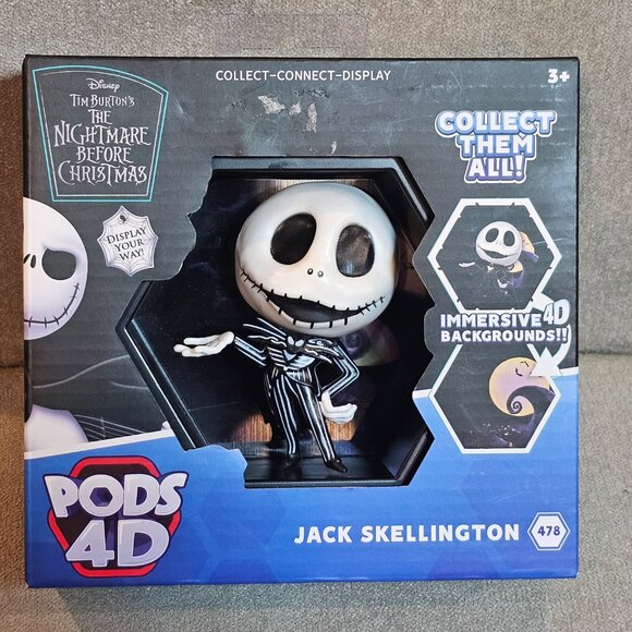PODS 4D Disney Jack Skellington Unique Connectable Collectable Bobble-head - Picture 3 of 5
